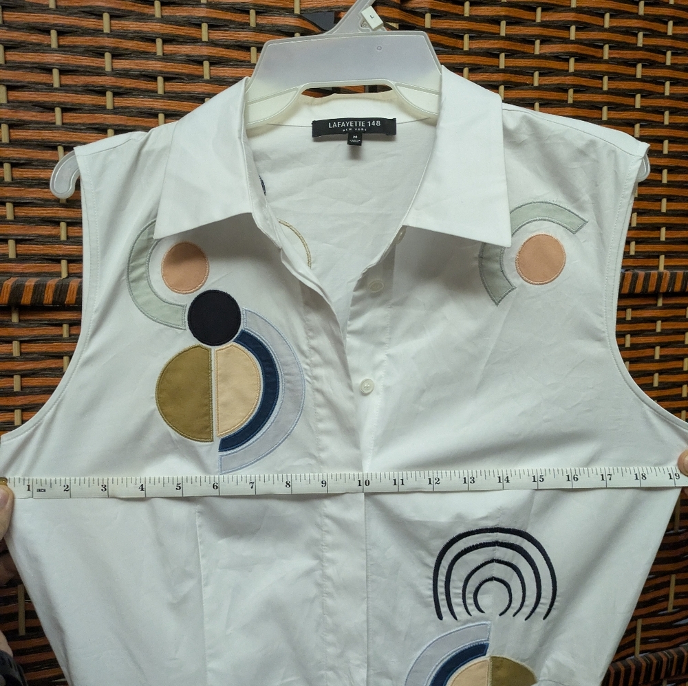 Lafayette 148 New York geometric dress - Picture 7 of 8